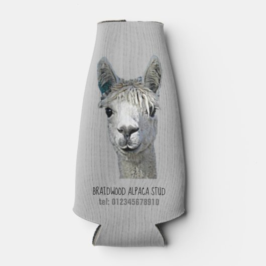 Alpakka Alpaka Alpaga Flaschenkühler (Vorderseite)