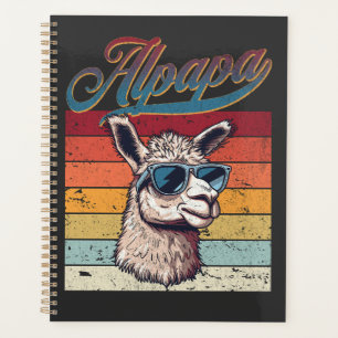 Alpapa Alpaca cool Lama Liebe Alpapa Vatertag Planer