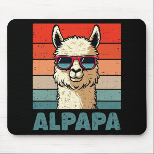 Alpapa Vatertag Bester Papa Alpaka Lustiges Alpaka Mousepad