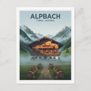 Alpbach, Tirol, Österreich Reise Postkarte