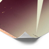 Alpbacher Skifahrplakat Poster (Ecke)