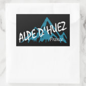 Alpe d’Huez France Rechteckiger Aufkleber (Tasche)