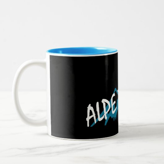 Alpe d’Huez France Zweifarbige Tasse (Links)