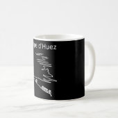 Alpe d Huez in Frankreich Raddesign für Männer und Kaffeetasse (VorderseiteRechts)