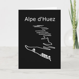 Alpe d Huez in Frankreich Raddesign für Männer und Karte
