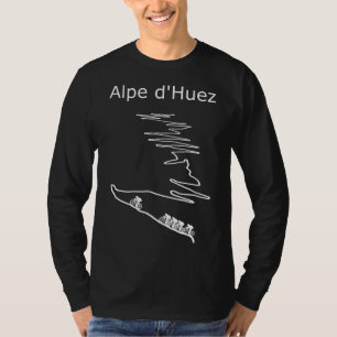 Alpe d Huez in Frankreich Raddesign für Männer und T-Shirt