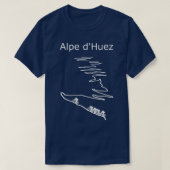 Alpe d Huez in Frankreich Raddesign für Männer und T-Shirt (Design vorne)