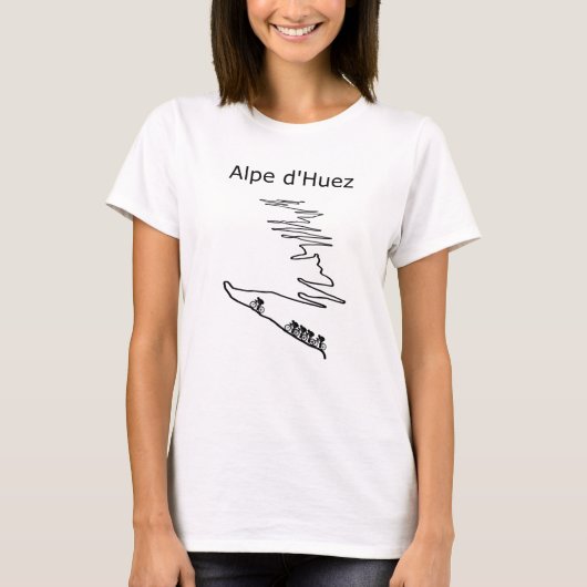 Alpe d Huez in Frankreich Radsport für Männer und  T-Shirt (Vorderseite)