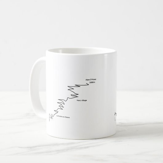 Alpe D’Huez Kaffeetasse (Vorderseite Links)