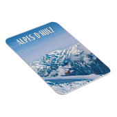 Alpe d’Huez Skistation Magnet (Rechte Seite)