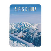 Alpe d’Huez Skistation Magnet (Vertikal)