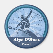 Alpe d’Huez Skistation Magnet (Vorne)