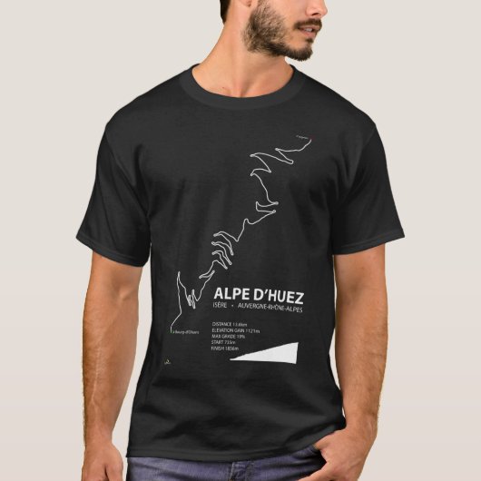 Alpe d&x27;Huez, Auvergne-Rhône-Alpes, Frankreich  T-Shirt (Vorderseite)
