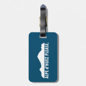 Alpe d'Huez Frankreich Bitte Gepäckanhänger (Rückseite vertikal)