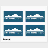 Alpe d'Huez Frankreich Bitte Rechteckiger Aufkleber (Blatt)