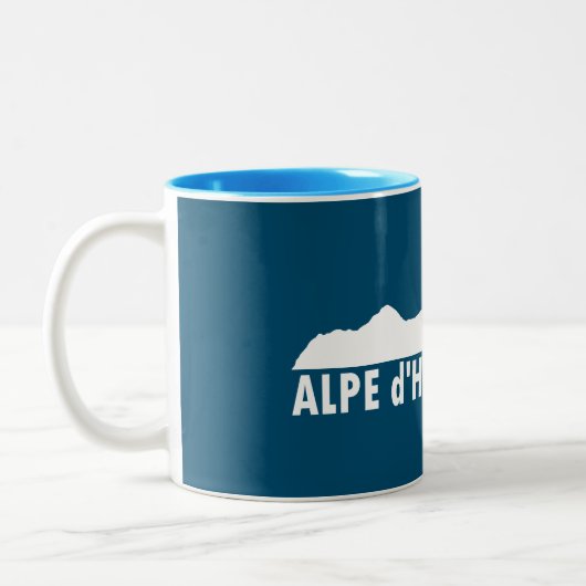 Alpe d'Huez Frankreich Bitte Zweifarbige Tasse (Links)