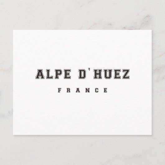 Alpe dhuez Frankreich Postkarte (Vorderseite)
