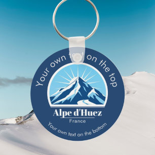 Alpe d'Huez Frankreich Skigebiet Geschenk Schlüsselanhänger