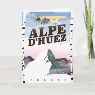 Alpe d'Huez, Frankreich - Skireisepaket Feiertagskarte
