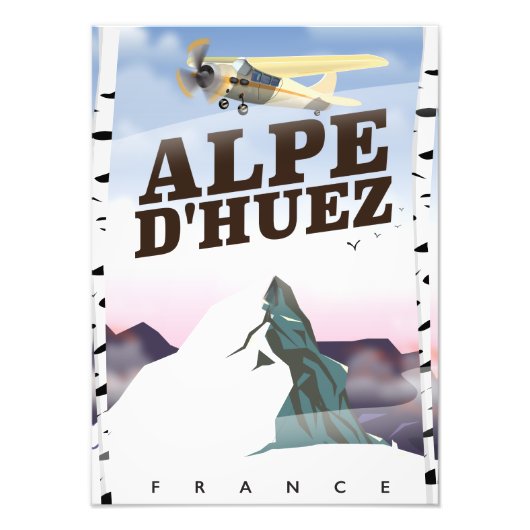 Alpe d'Huez, Frankreich - Skireisepaket Fotodruck (Vorne)