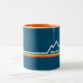 Alpe d'Huez Frankreich Zweifarbige Tasse (Mittel)