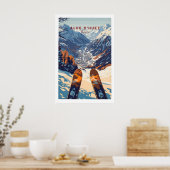 Alpe dHuez Ski Print 1 Poster (Küche)