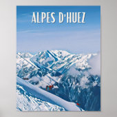 Alpe d'Huez Skistation Poster (Vorne)