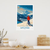 Alpe dHuez Wandkunst Ski Poster 1 (Küche)