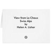 Alpen (Rückseite Horizontal)