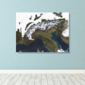 Alpen 2 leinwanddruck (Insitu (Holzboden))