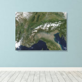 Alpen 2 leinwanddruck (Insitu (Holzboden))