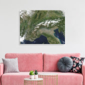 Alpen 2 leinwanddruck (Insitu (Wohnzimmer))