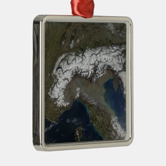 Alpen 3 silbernes ornament (Rechts)