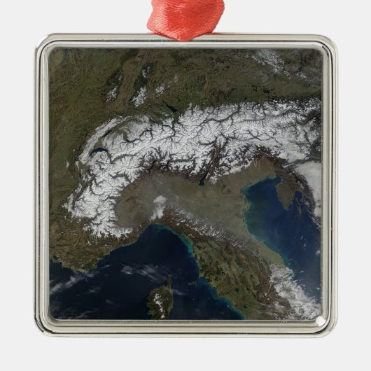 Alpen 3 silbernes ornament (Vorne)