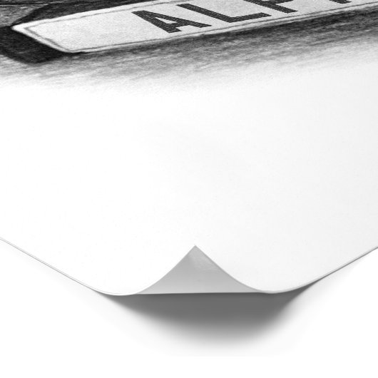 Alpen A110 Poster (Ecke)