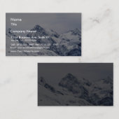 Alpen-Berge im Schnee Visitenkarte (Vorne/Hinten)