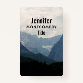 Alpen Berge Landschaftliches Foto Ausweis (Vorderseite)