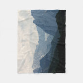 Alpen Berge Landschaftliches Foto Fleecedecke (Vorderseite)