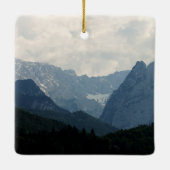 Alpen Berge Landschaftliches Foto Keramikornament (Rückseite)