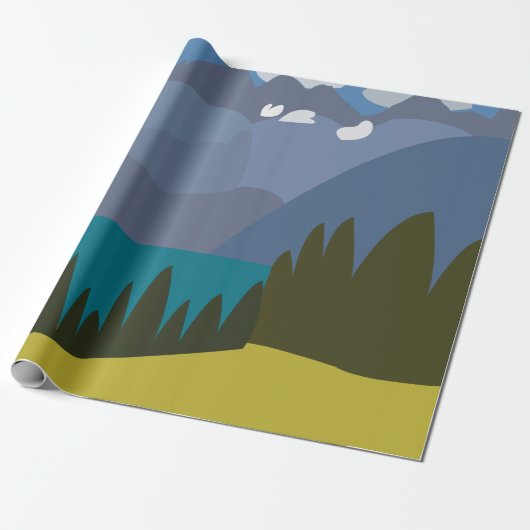 Alpen Bergsee Geschenkpapier (Ungerollt)