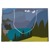 Alpen Bergsee Große Geschenktüte (Vorderseite)