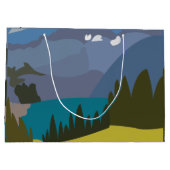 Alpen Bergsee Große Geschenktüte (Rückseite)