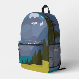 Alpen Bergsee Reisen Bedruckter Rucksack