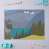 Alpen Bergsee Seidenpapier (Basteln)