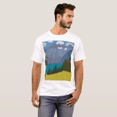 Alpen Bergsee Wandern T-Shirt (Vorne ganz)