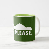 Alpen Bitte Zweifarbige Tasse (VorderseiteRechts)