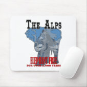 Alpen - Elefant geben frei Mousepad (Mit Mouse)