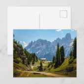 Alpen, landschaftliche Kulisse, Postkarte (Vorne/Hinten)