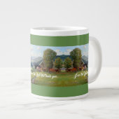 Alpen Meadow Stream Gott heilt Sie Jumbo-Tasse (Vorderseite Rechts)