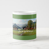 Alpen Meadow Stream Gott heilt Sie Jumbo-Tasse (Vorderseite)